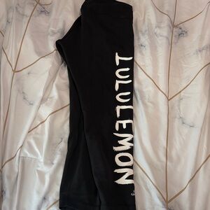lululemon athletica size 14 Black and White Leggings women